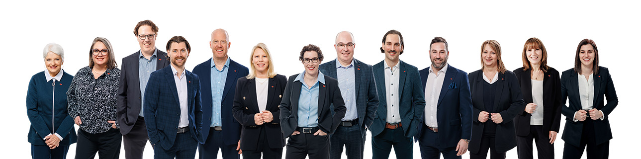 Christophe Paquet, Nathalie Richer, Julie Legault, Éric Dupont, Jennifer Durand.